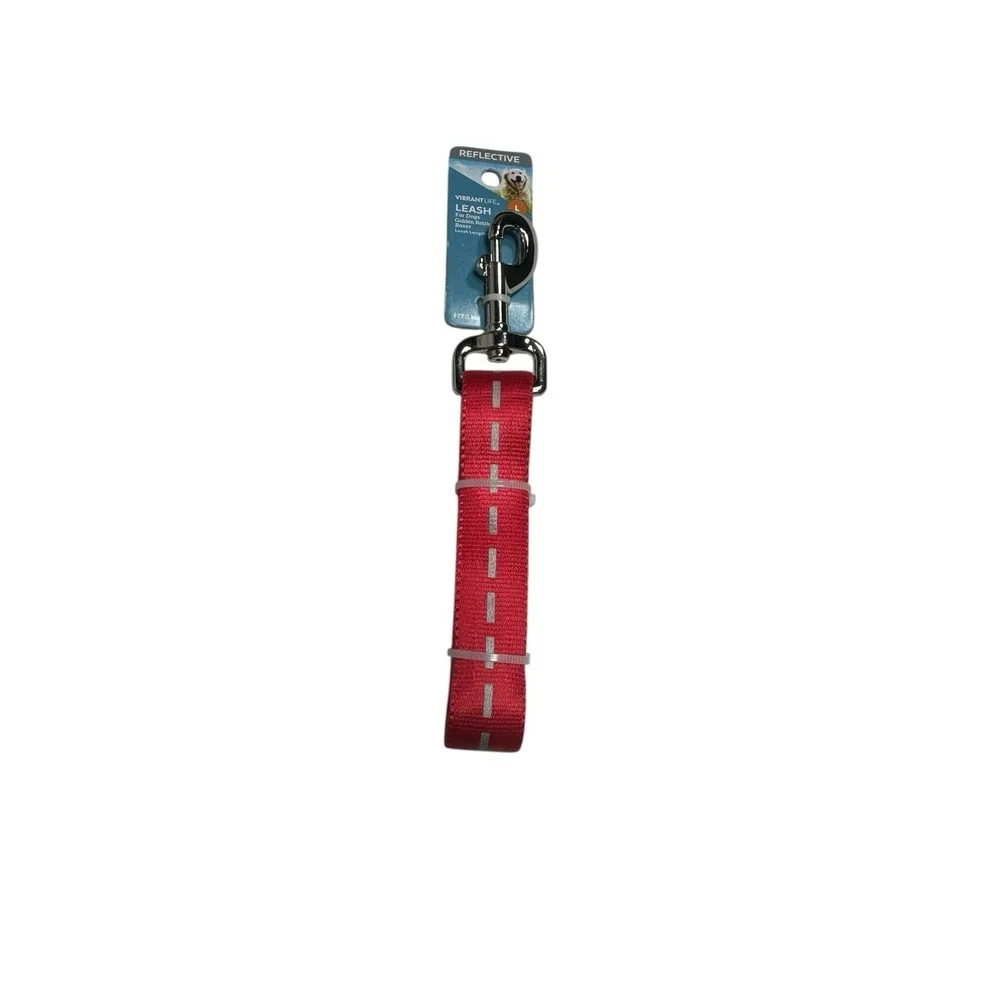 NEW‎ VIBRANT LIFE dog leash SIZE LARGE 6 foot long reflective